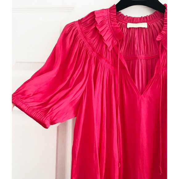 Ulla Johnson "Eleni" Top in Orchid, size 4. - Picture 5 of 11